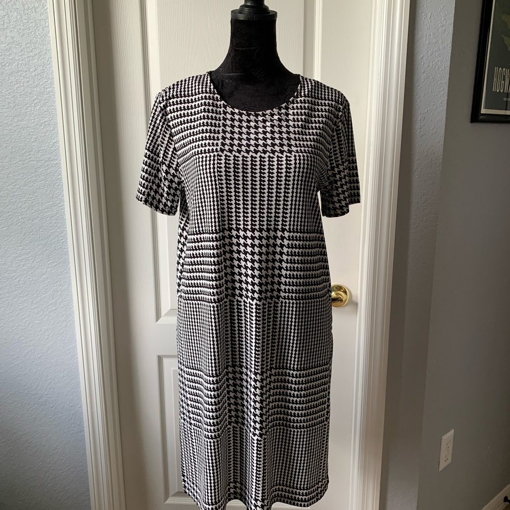 Calvin Klein Houndstooth Tunic Top
